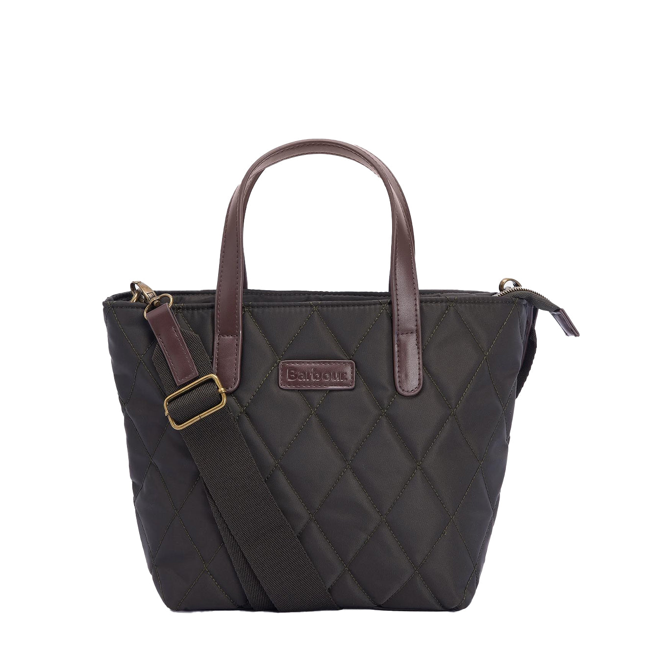 Barbour Mini Quilted Tote Bag Olive