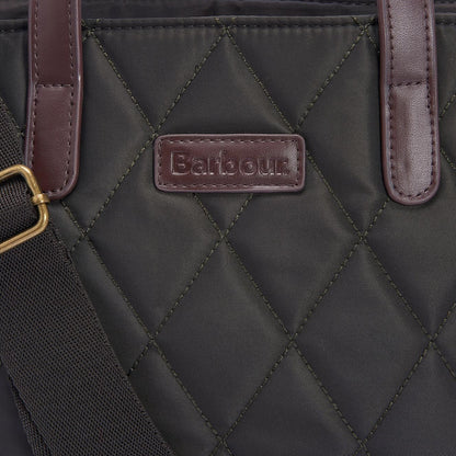 Barbour Mini Quilted Tote Bag Olive