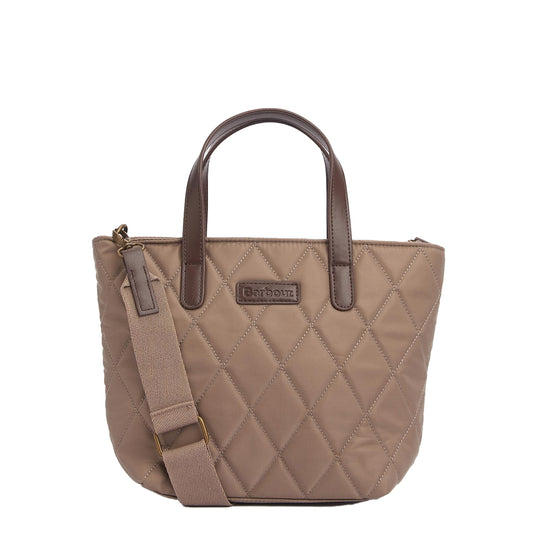 Barbour Mini Quilted Tote Bag Sand Dune