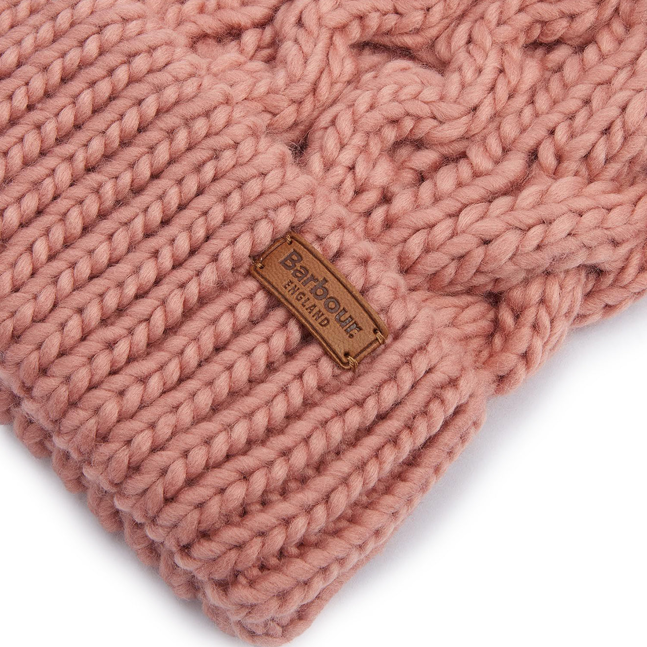 Barbour Penshaw Beanie Hat Pink Rust - The Sporting Lodge