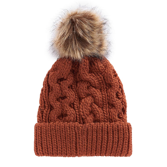 Barbour Penshaw Beanie Hat Warm Ginger - The Sporting Lodge