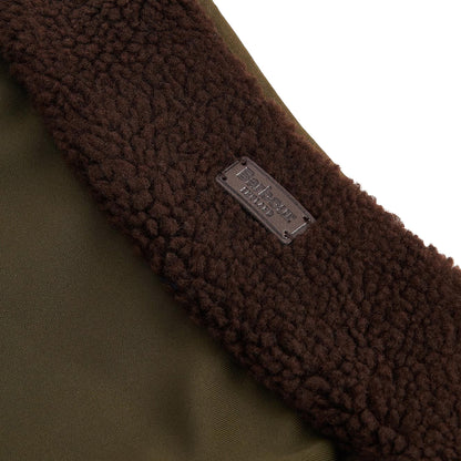 Barbour Reversible Quilt/Borg Fleece Dog Coat Olive/Brown - The Sporting Lodge