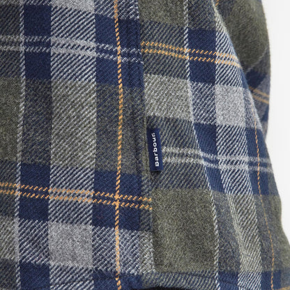 Barbour Snowcap Tailored Checked Shirt Olive Marl