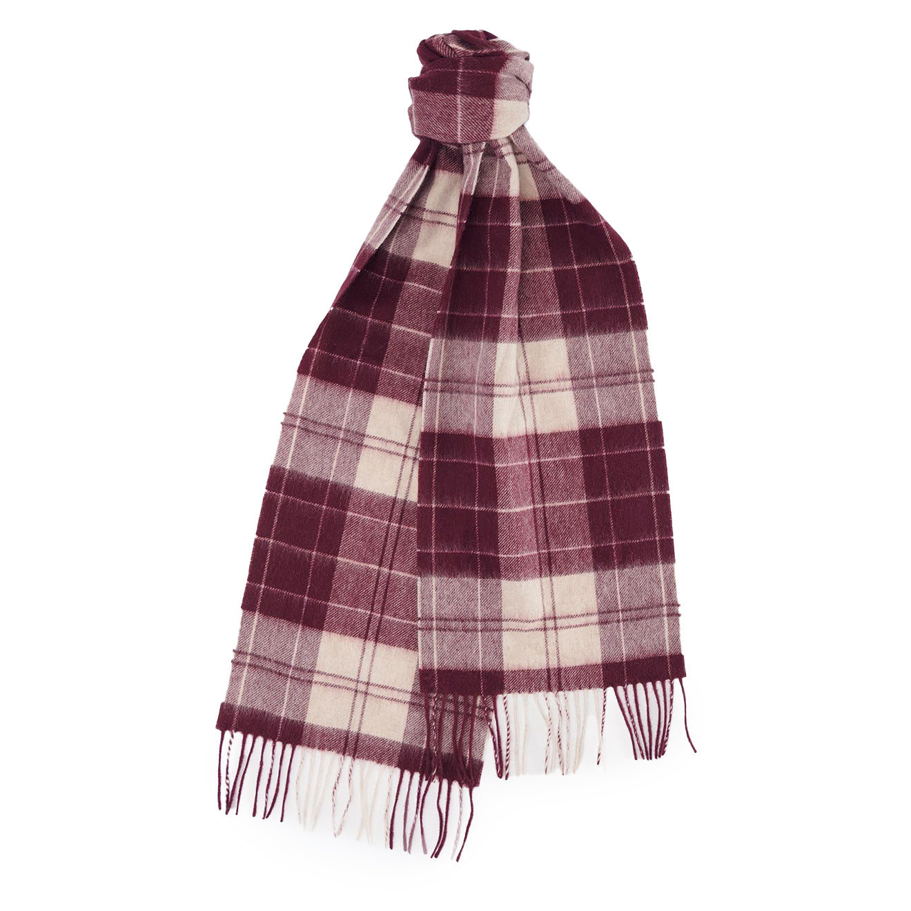 Barbour Tartan Scarf Cabernet