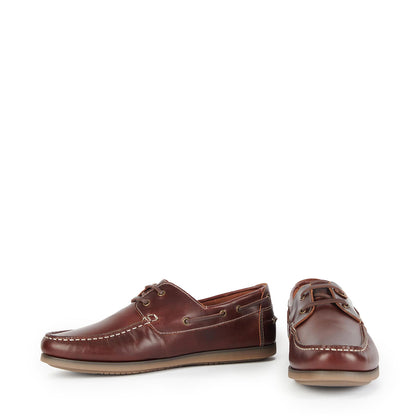 Barbour Wake Boat Shoes Mahogany - The Sporting Lodge