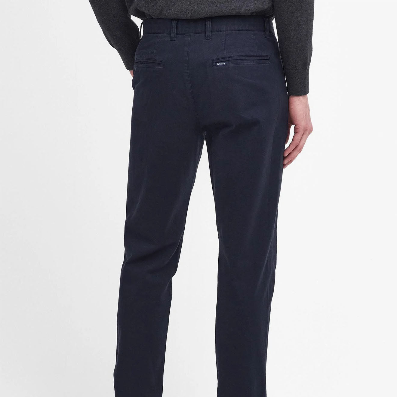 Barbour Washed Stretch Twill Tailored Fit Trouser Dark Navy