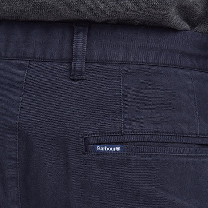 Barbour Washed Stretch Twill Tailored Fit Trouser Dark Navy