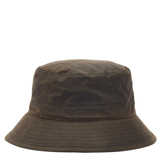 Barbour Wax Bucket Hat Olive - The Sporting Lodge