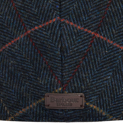 Barbour Wilkin Flat Cap Navy Herringbone