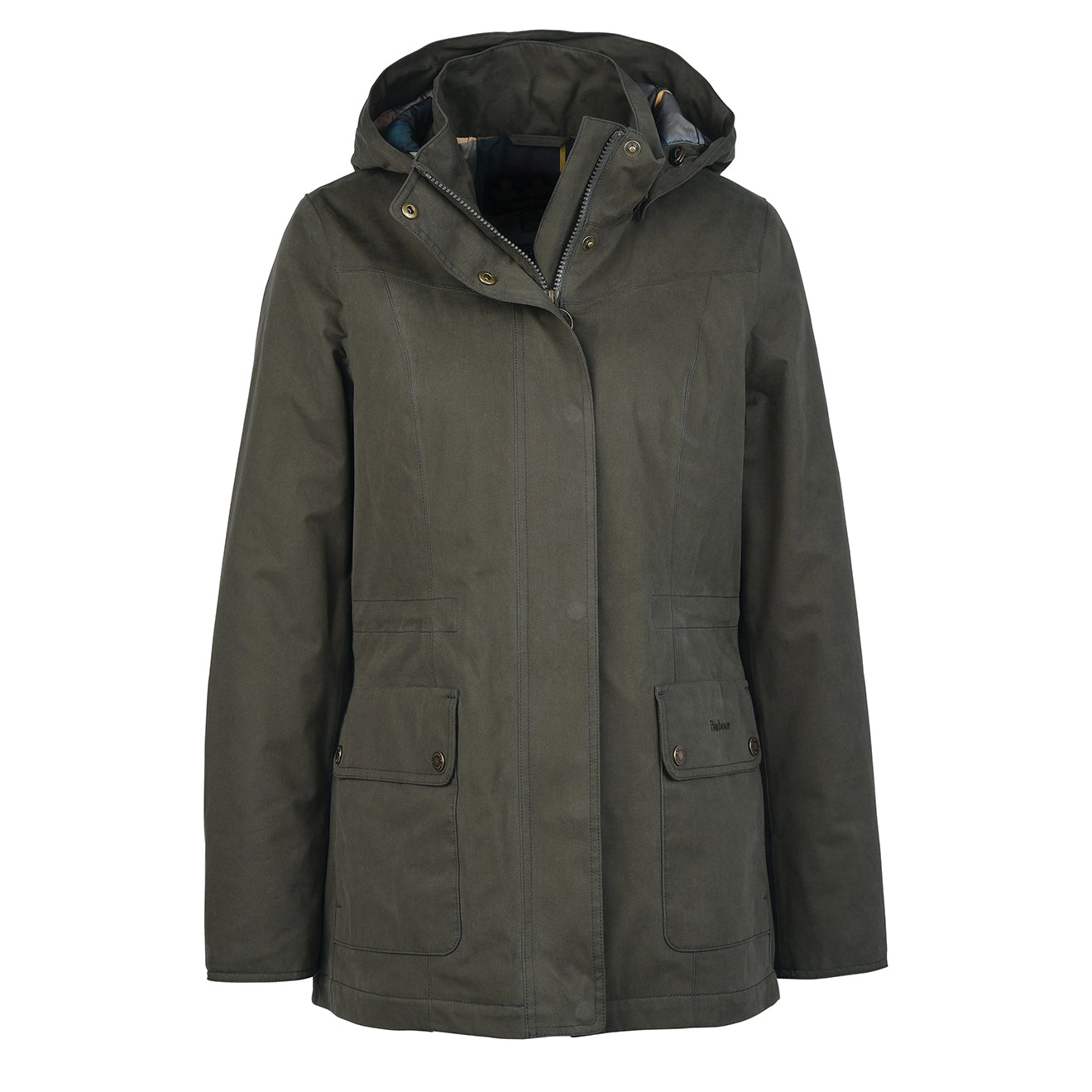 Barbour Womens Buttercup Waterproof Jacket Olive / Classic