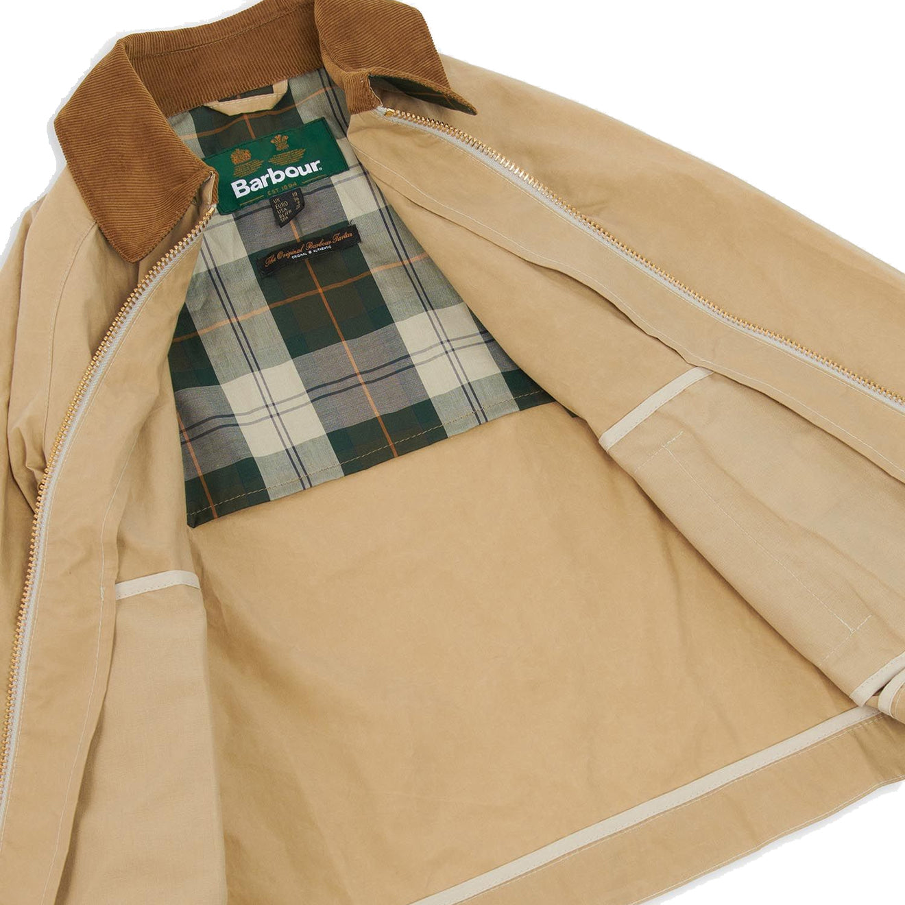 Barbour beige jacket online