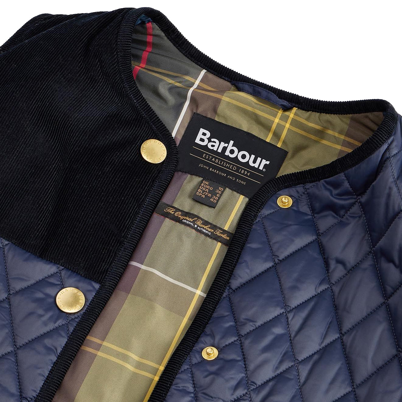 Barbour Womens Healy Liner Navy / Classic