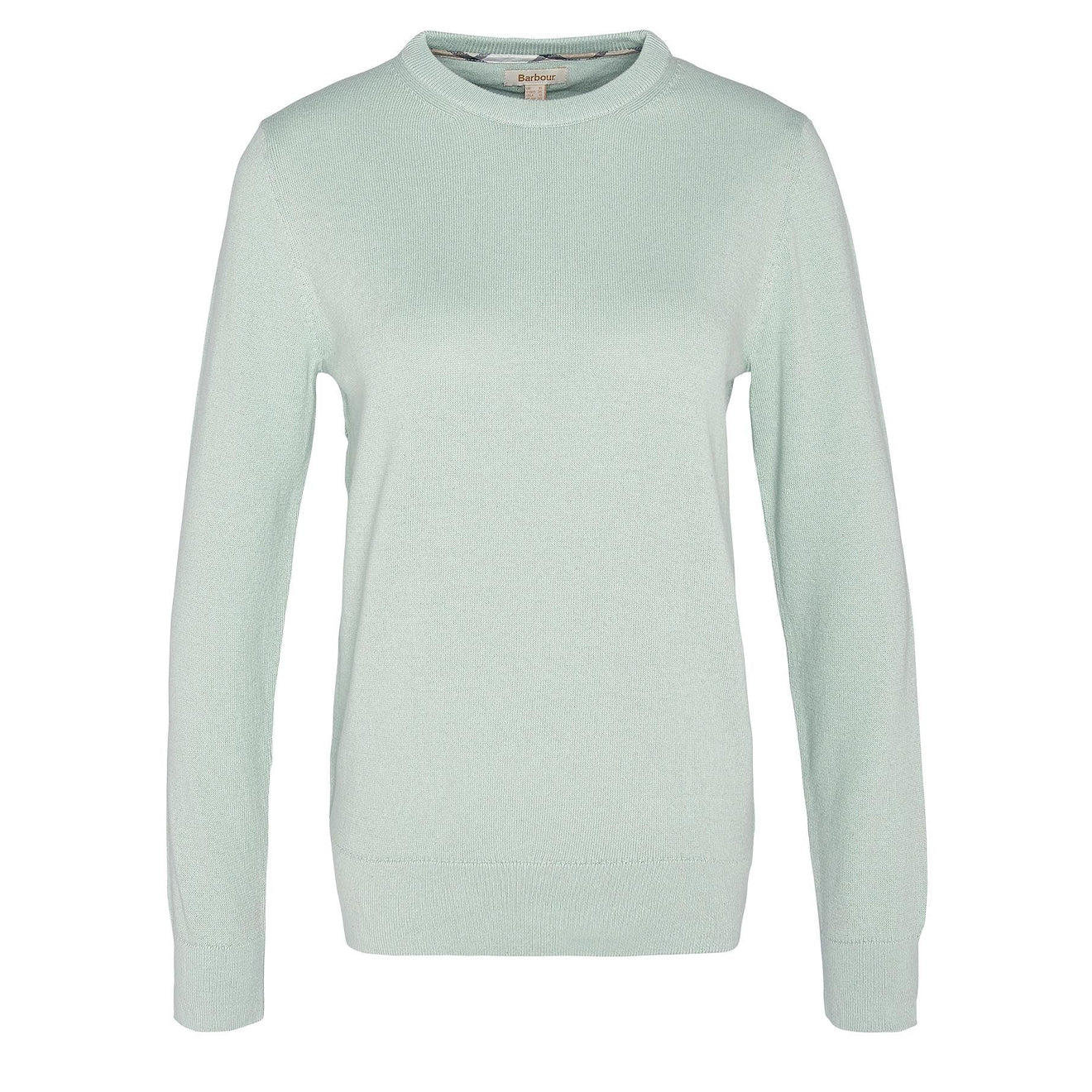 Barbour Womens Lavender Crew Neck Jumper Bayleaf - The Sporting Lodge