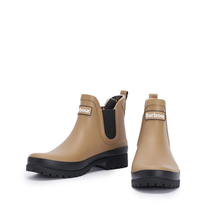 Barbour Womens Mallow Chelsea Welly Sandstone/Black