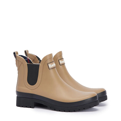 Barbour Womens Mallow Chelsea Welly Sandstone/Black