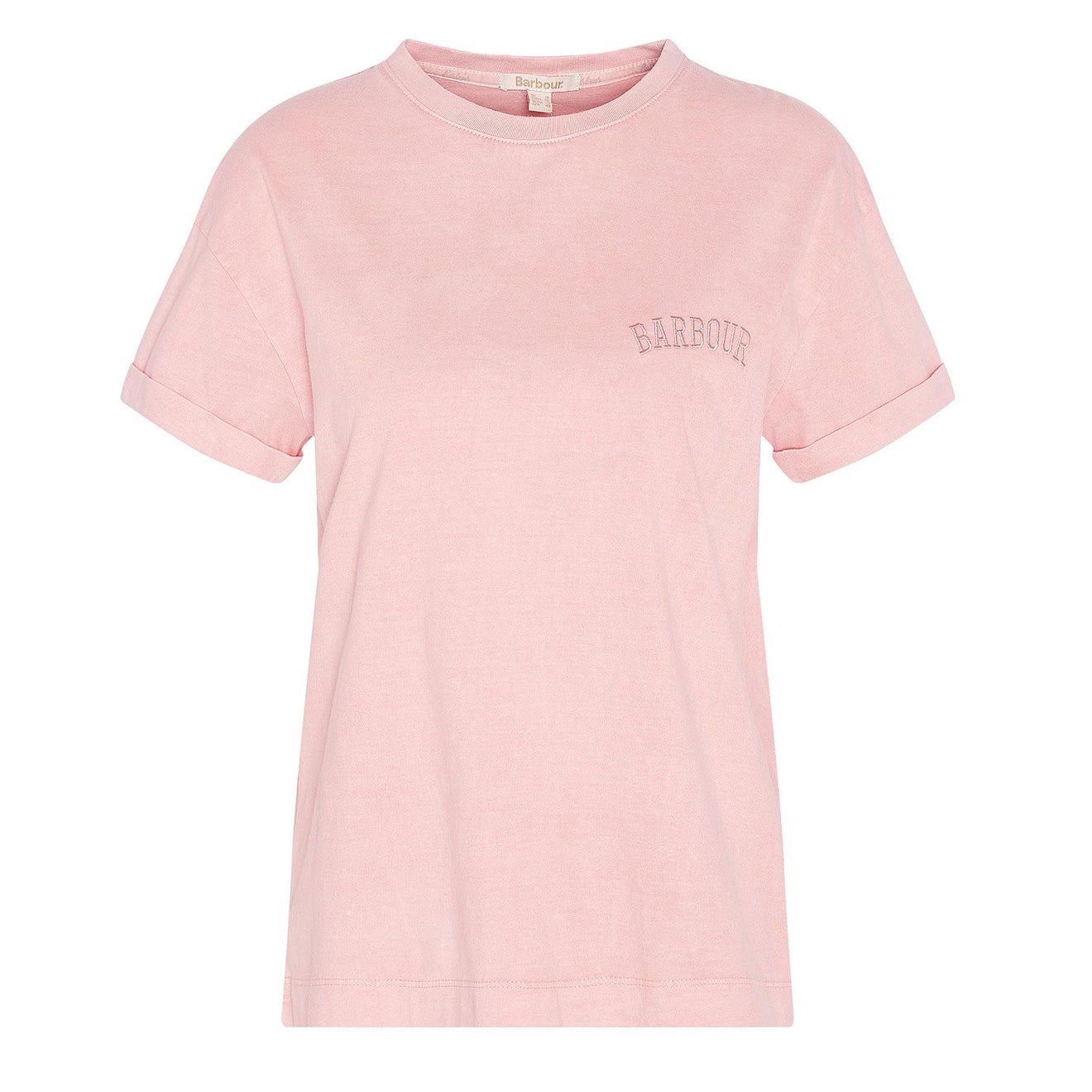 Barbour Womens Sandgate Logo T-Shirt Shell Pink - The Sporting Lodge