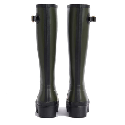 Barbour Womens Snowdon Tall Welly Olive/Black