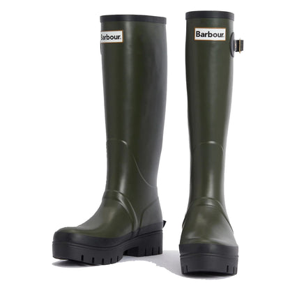 Barbour Womens Snowdon Tall Welly Olive/Black