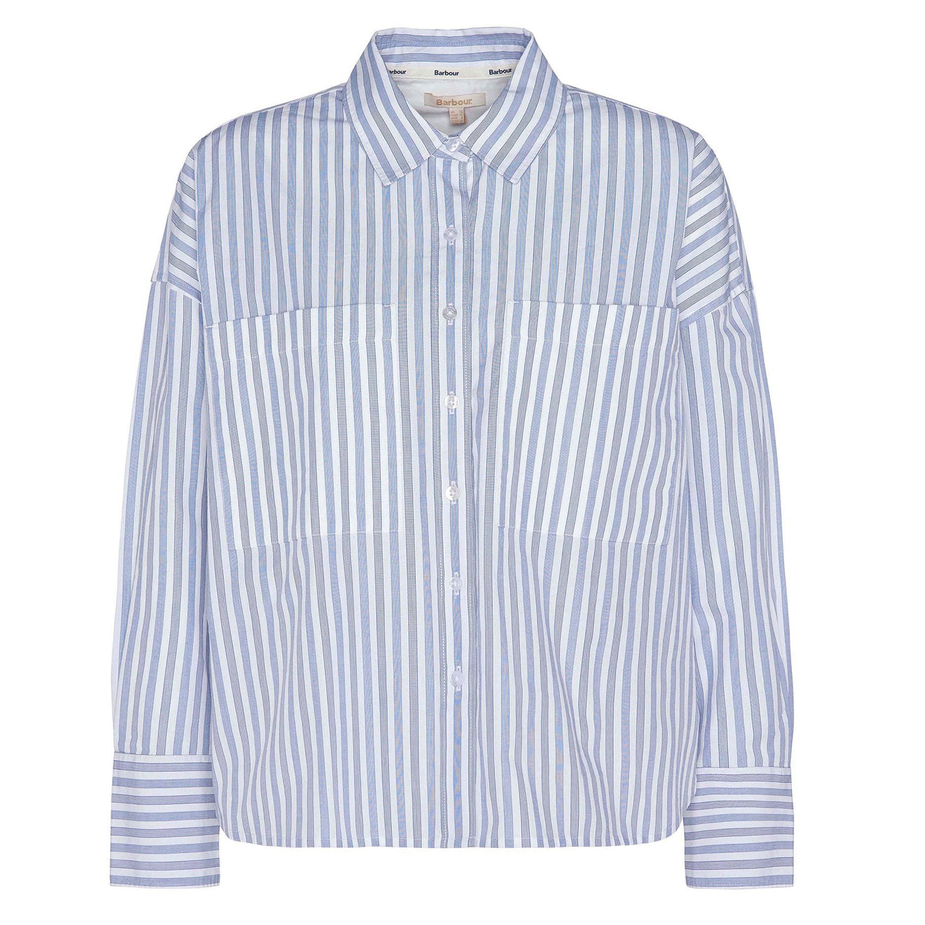 Barbour Womens Violetta Shirt Chambray Stripe - The Sporting Lodge