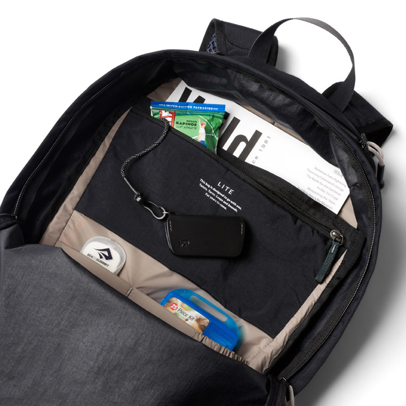 Bellroy Lite Daypack 20L Black - The Sporting Lodge