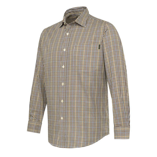 Beretta Bryggen Shirt Apricot & Bordeaux Check - The Sporting Lodge