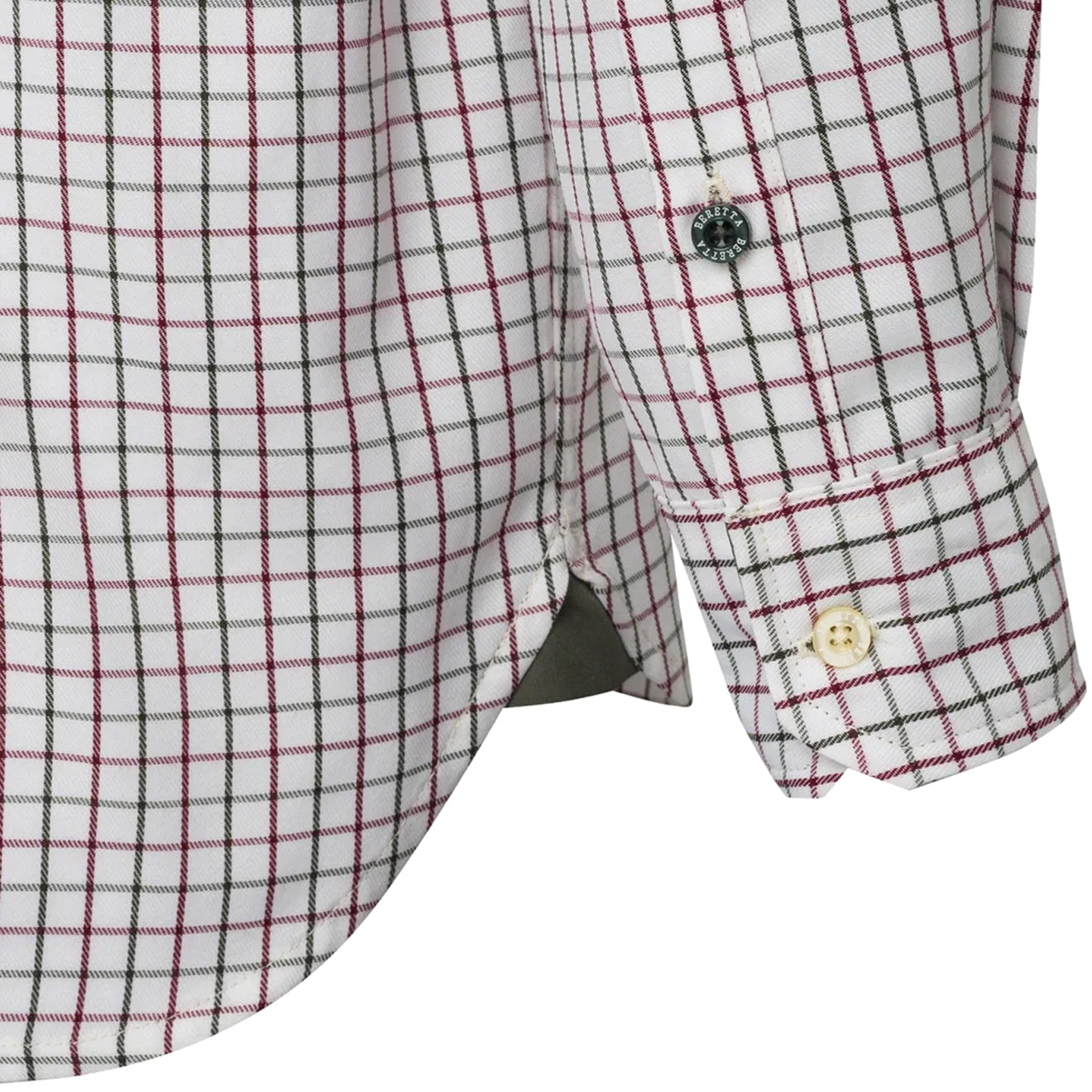 Beretta Charlow LS Shirt White & Green Check