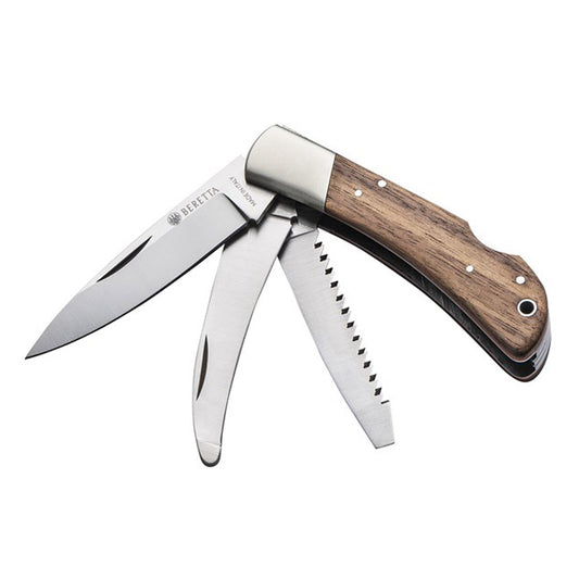 Beretta Duiker Three Blade Knife Brown / Orange - The Sporting Lodge