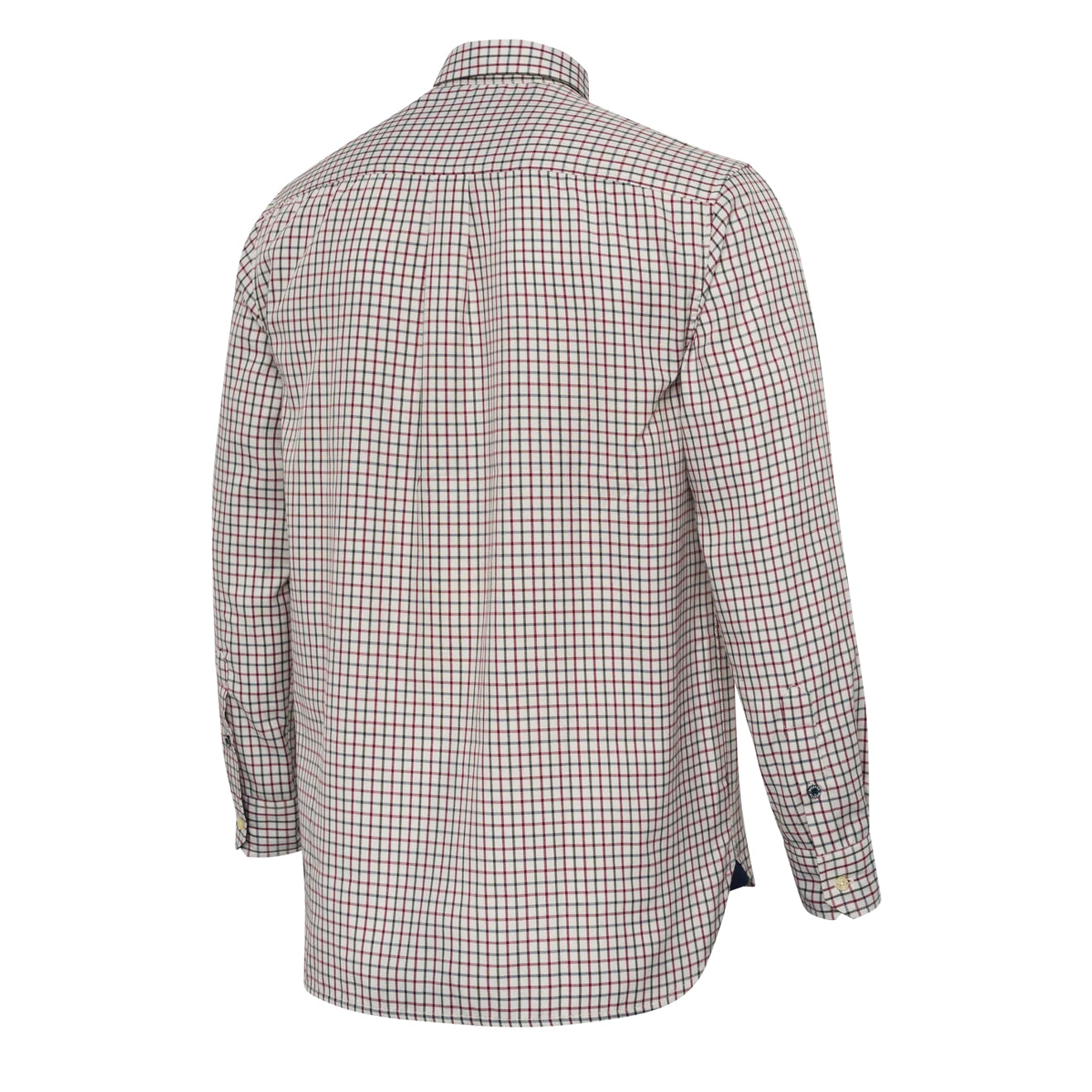 Beretta Ellis LS Shirt Ivory & Green Check