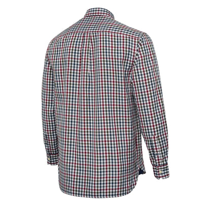 Beretta Ellis LS Shirt White / Bordeaux Check