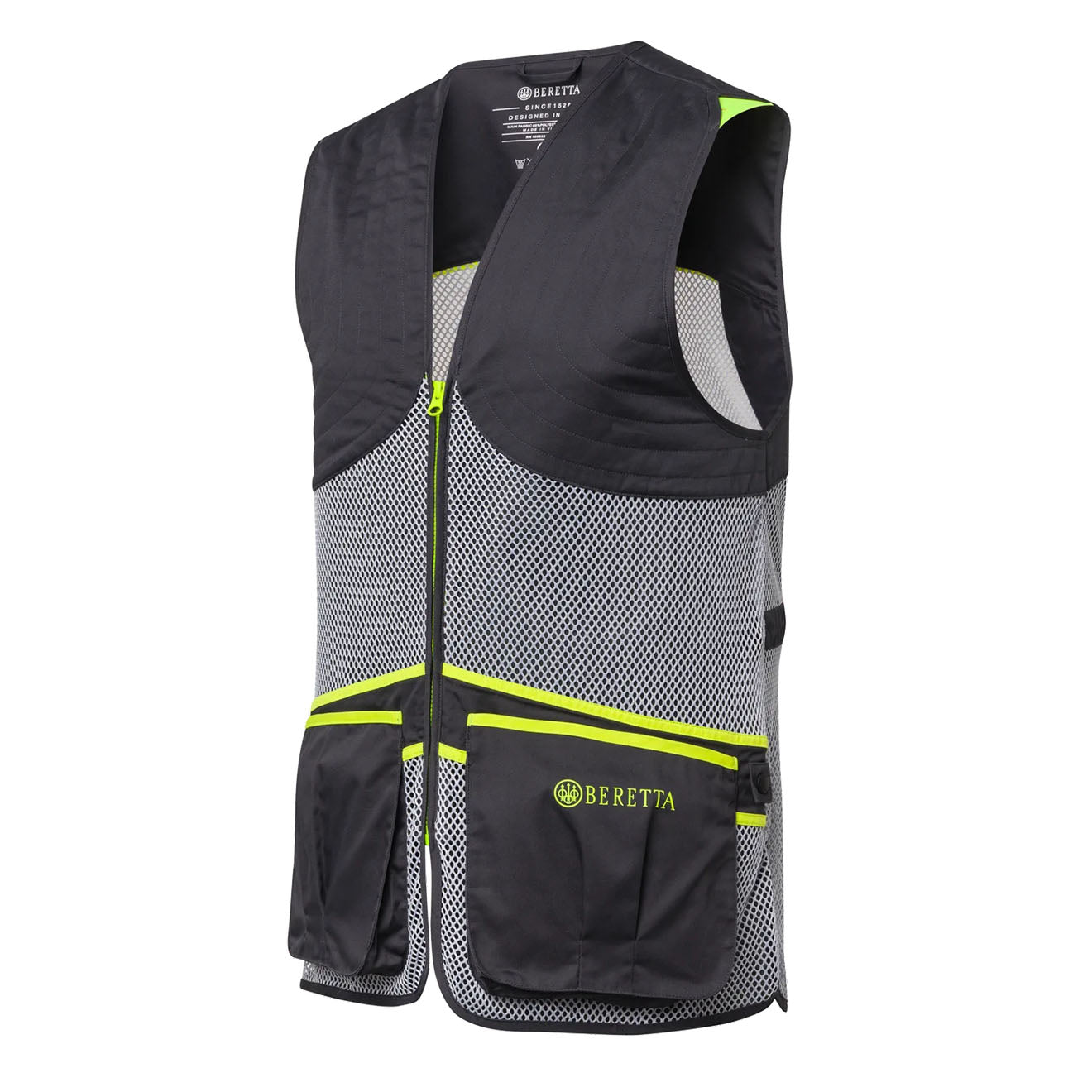 Beretta Full Mesh Vest Ebony / Ice Grey - The Sporting Lodge