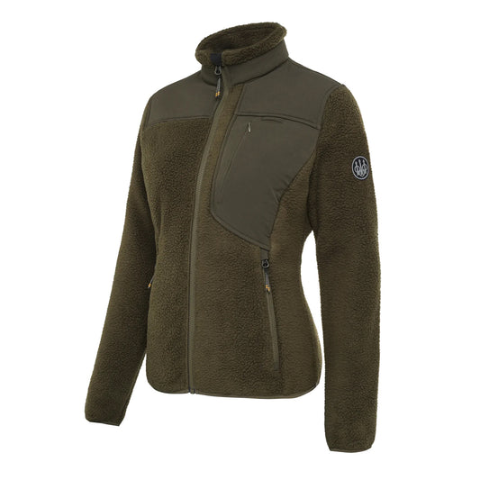 Beretta Halifax Sherpa Womens Fleece Jacket Green Moss - The Sporting Lodge