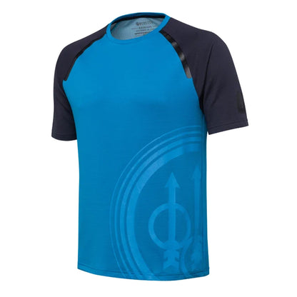 Beretta Roundneck Logo T-Shirt Blue Excell - The Sporting Lodge