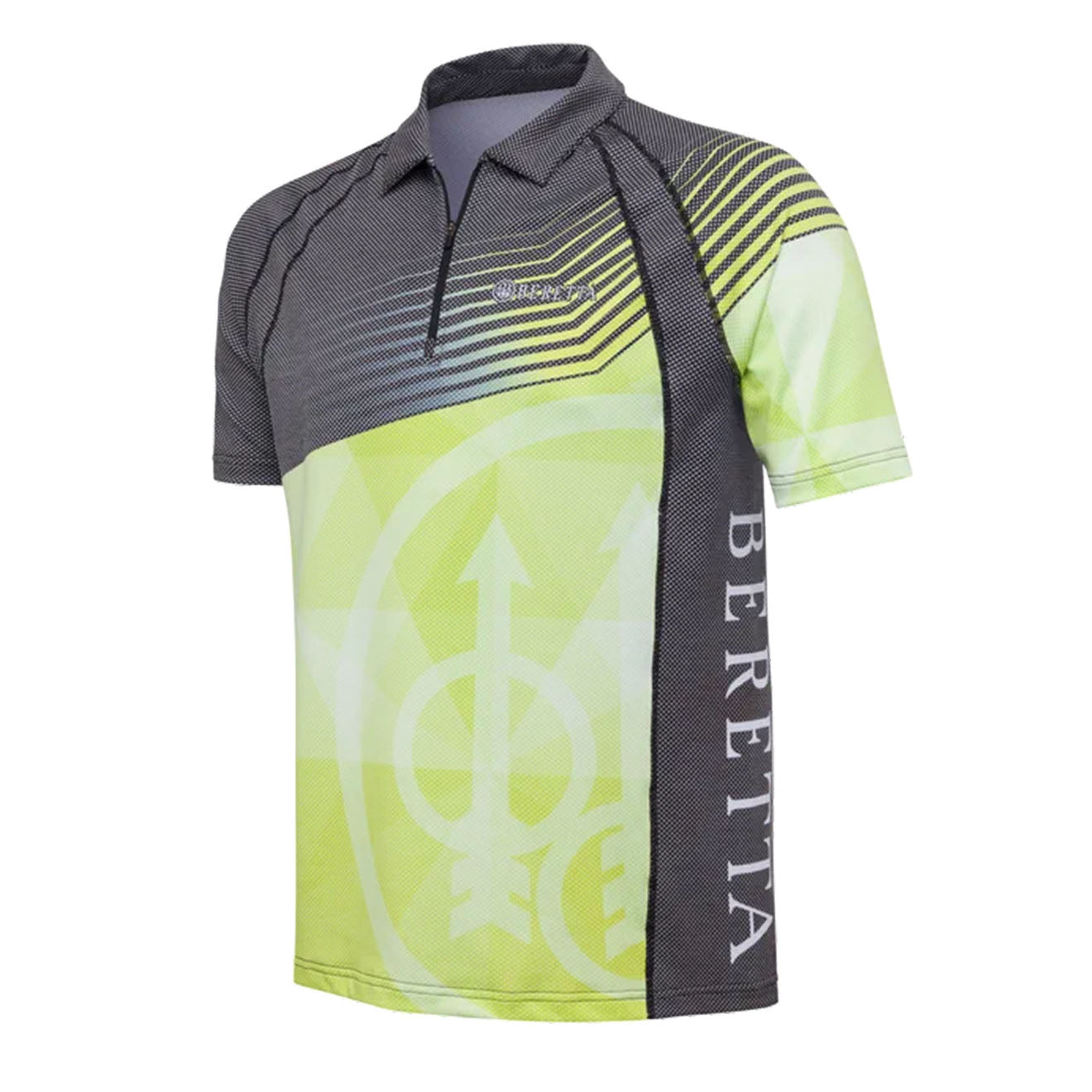 Beretta Rush Graph Polo Black & Sulphur - The Sporting Lodge