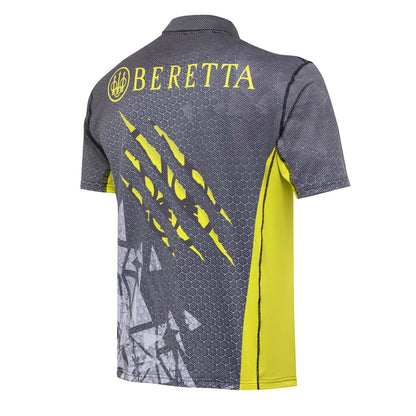 Beretta Rush Trident Polo Grey & White - The Sporting Lodge