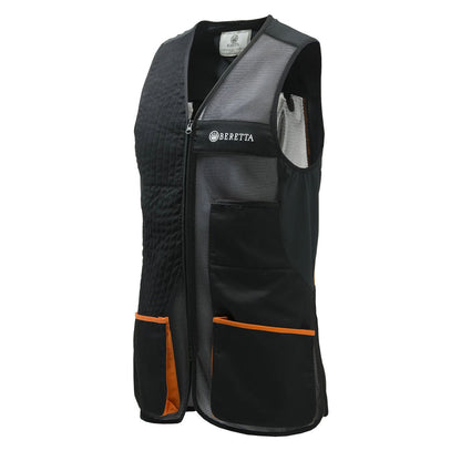 Beretta Uniform Pro 20.20 Shooting Vest Black / Orange Check - The Sporting Lodge