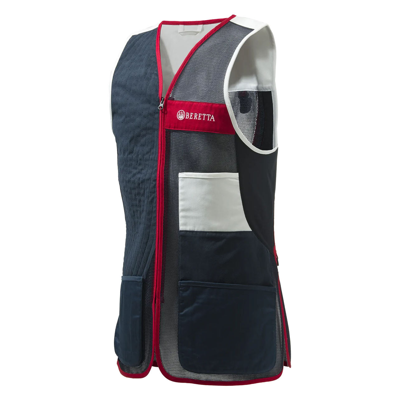 Beretta Uniform Pro 20.20 Shooting Vest Blue Total Eclipse / White - The Sporting Lodge