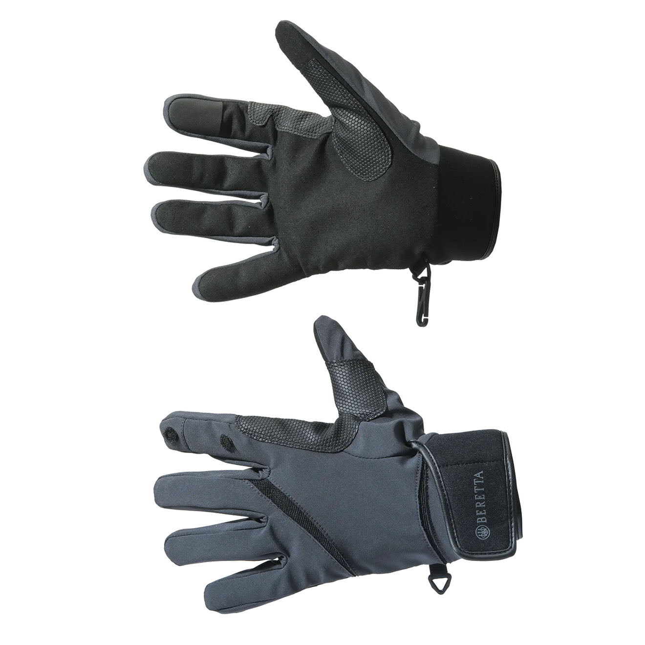 Beretta Wind Pro Shooting Gloves Black / Grey - The Sporting Lodge