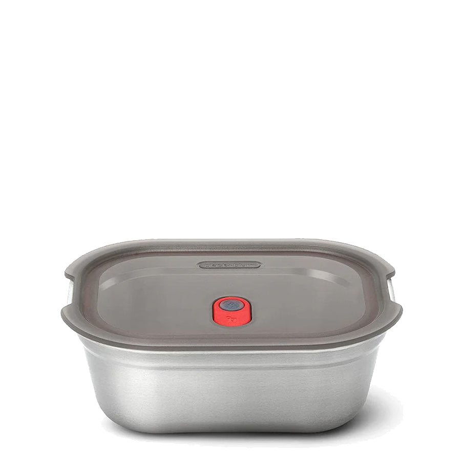 Black + Blum Steel Food Box Medium Grey/Red