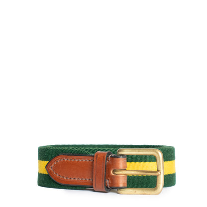 Brady Web Belt Green / Yellow - The Sporting Lodge