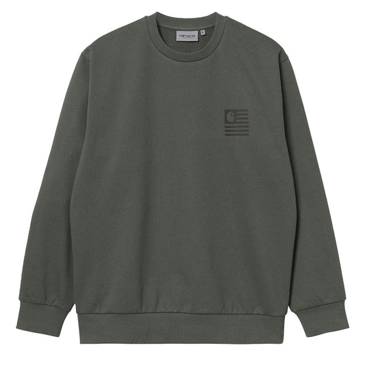 Carhartt WIP Medley State Sweat Thyme - The Sporting Lodge