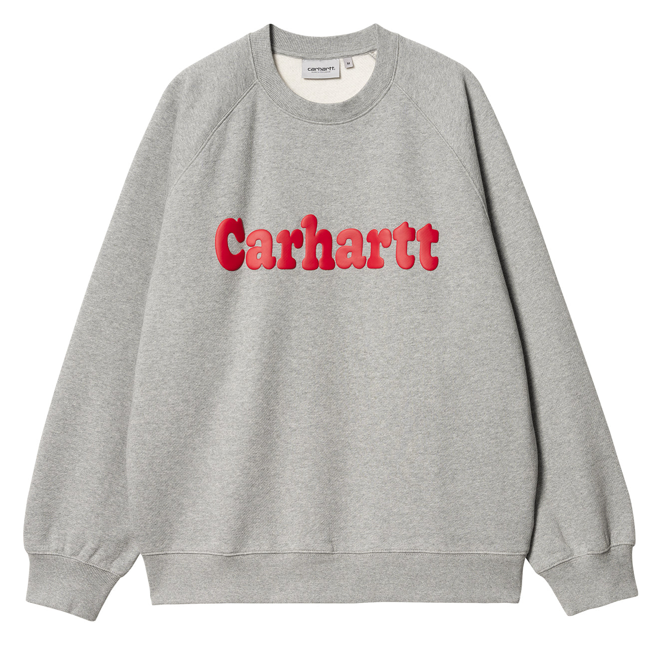 Carhartt WIP Bubbles Sweatshirt Grey Heather Cherry The Sporting Lodge