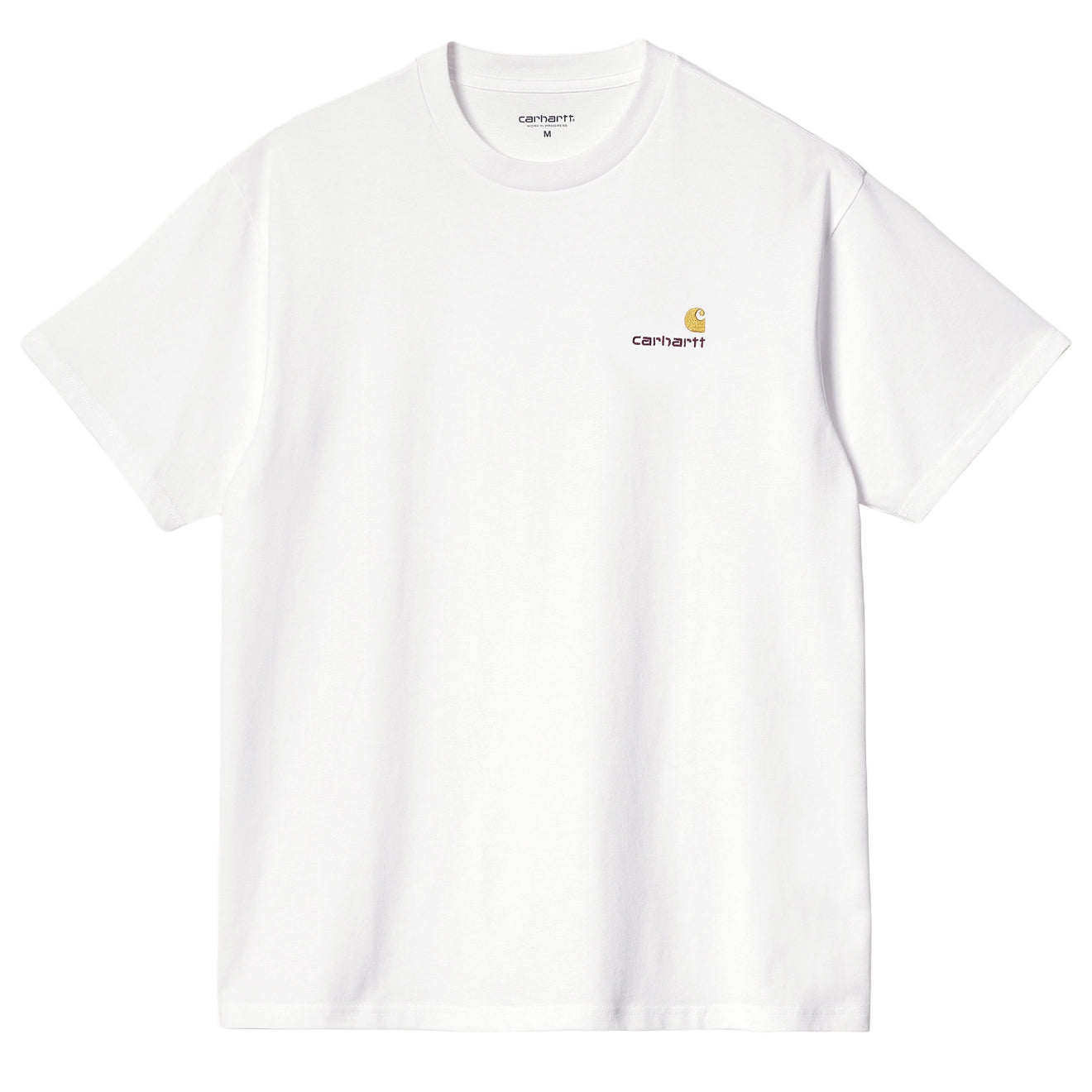 Carhartt WIP American Script T-Shirt White - The Sporting Lodge