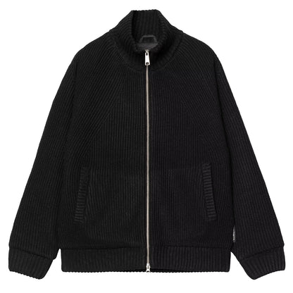 Carhartt WIP Banley Sweater Jacket Black - The Sporting Lodge