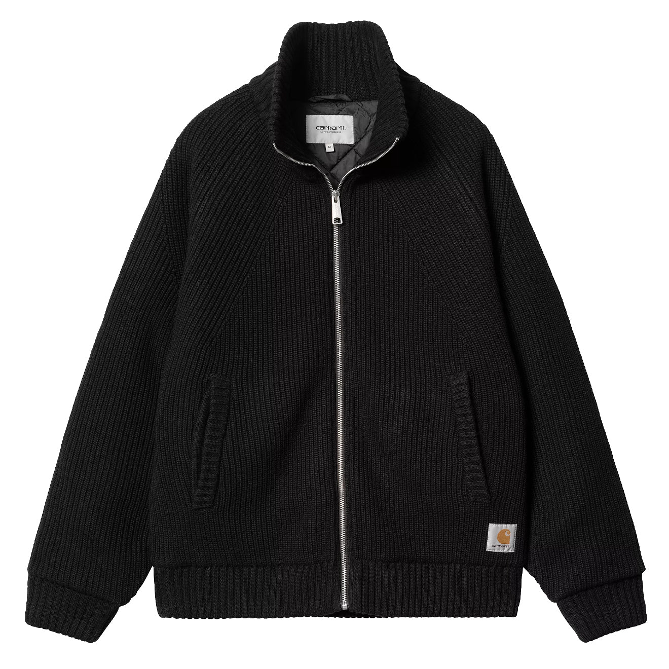 Carhartt WIP Banley Sweater Jacket Black - The Sporting Lodge