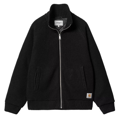 Carhartt WIP Banley Sweater Jacket Black - The Sporting Lodge