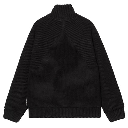 Carhartt WIP Banley Sweater Jacket Black - The Sporting Lodge