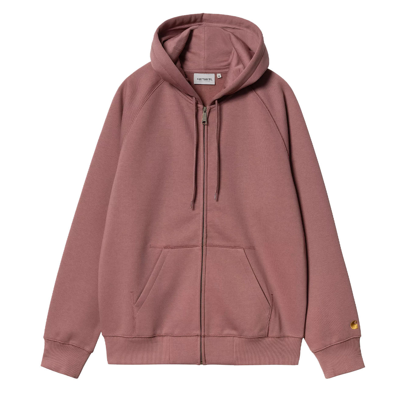 Carhartt WIP Hooded Chase Jacket Dusky Pink / Gold