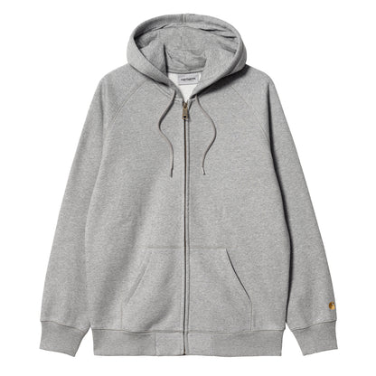 Carhartt WIP Hooded Chase Jacket Grey Heather / Gold