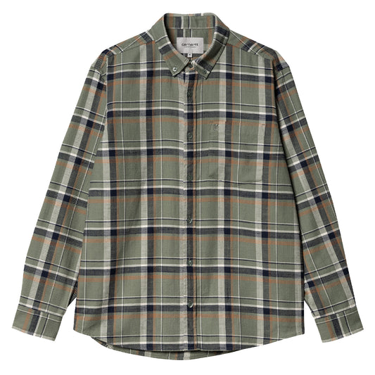 Carhartt WIP L/S Swenson Shirt Swenson Check Park - The Sporting Lodge