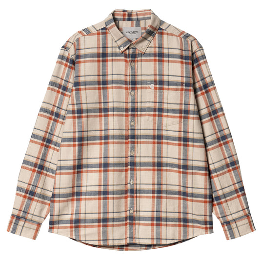 Carhartt WIP L/S Swenson Shirt Swenson Check Tonic - The Sporting Lodge